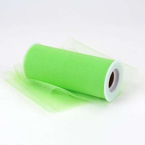 Apple Green - Premium Tulle Fabric ( 6 Inch | 25 Yards ) BBCrafts.com