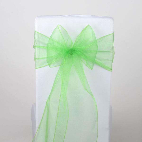 Apple - Organza Chair Sash - ( Pack of 10 Piece - 8 Inches x 108 Inches ) BBCrafts.com