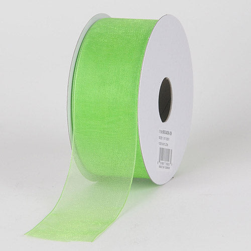 Apple - Sheer Organza Ribbon - ( 7/8 Inch | 25 Yards ) BBCrafts.com