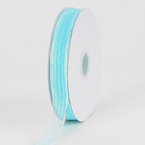 Aqua - Corsage Ribbon - ( W: 3/8 Inch | L: 50 Yards ) BBCrafts.com