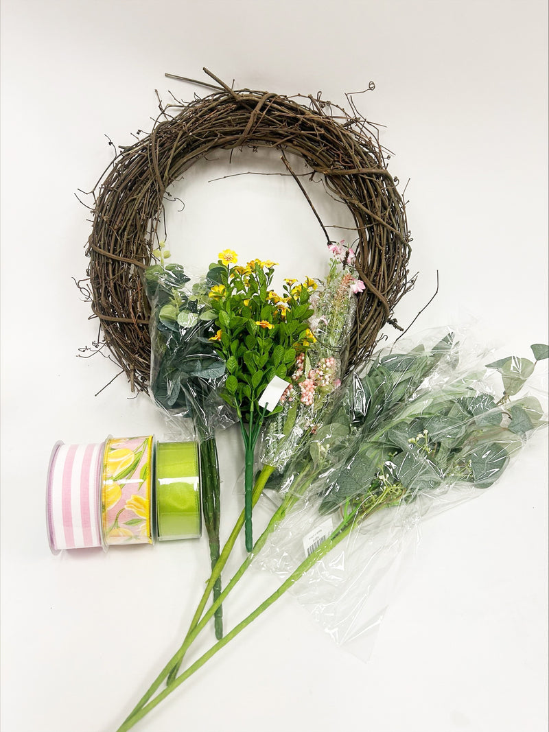 Spring Grapevine Wreath Kit