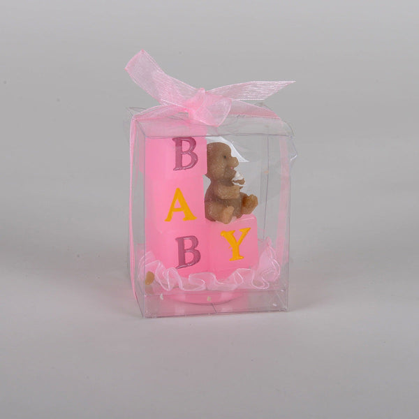 Baby Blocks Candle - Pink BBCrafts.com
