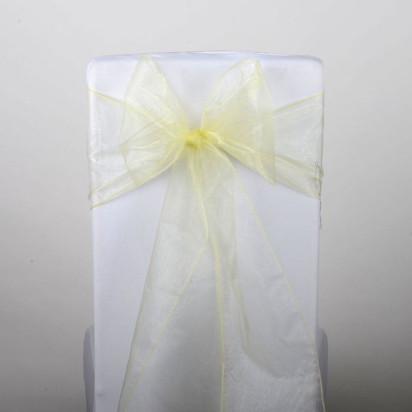 Baby Maize - Organza Chair Sash - ( Pack of 10 Piece - 8 inches x 108 inches ) BBCrafts.com