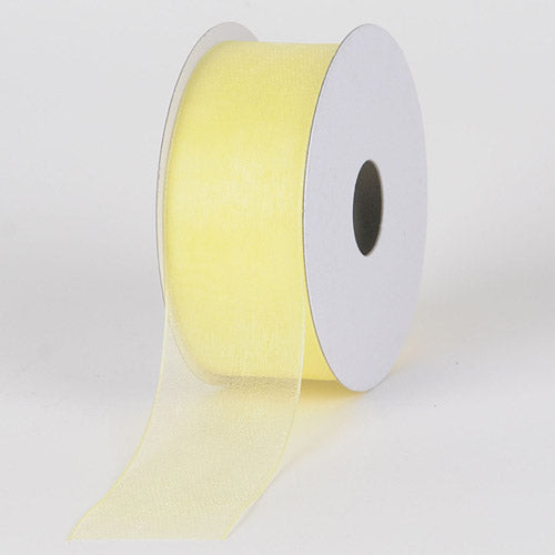 Baby Maize - Sheer Organza Ribbon - ( 1 - 1/2 Inch | 100 Yards ) BBCrafts.com