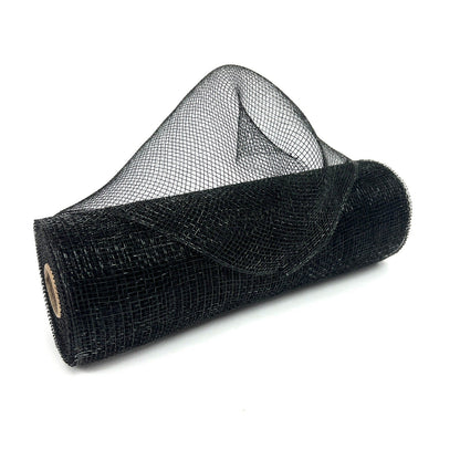 deco black fishing net black 10 Inch x 10 Yards Black Deco Mesh Color – BBCrafts.com