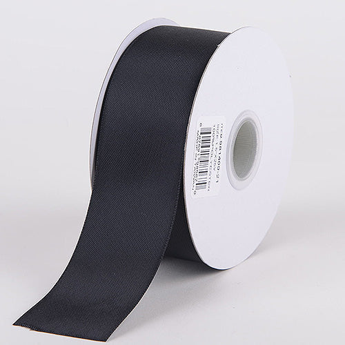 Black - Satin Ribbon Double Face - ( W: 1 - 1/2 Inch | L: 25 Yards ) BBCrafts.com