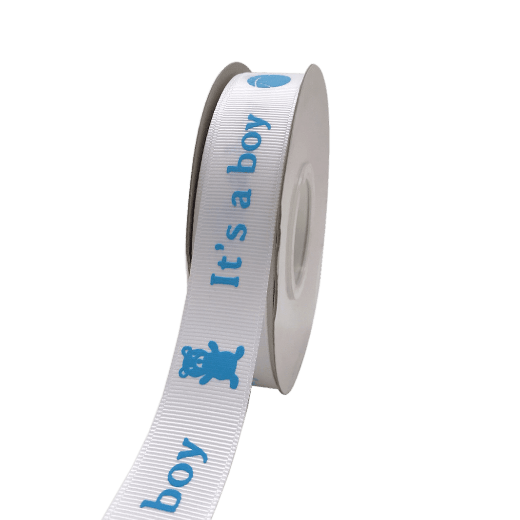 Baby Print Ribbons | Baby Footprint Wholesale Ribbon | BBCrafts ...