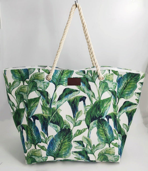 Boho Style Canvas Tote Bag - 19 Inch x 15 Inch - Women Swim Pool Bag Large Tote BBCrafts.com