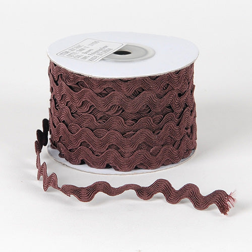 Brown - Ric Rac Trim - ( 10mm - 25 Yards ) BBCrafts.com