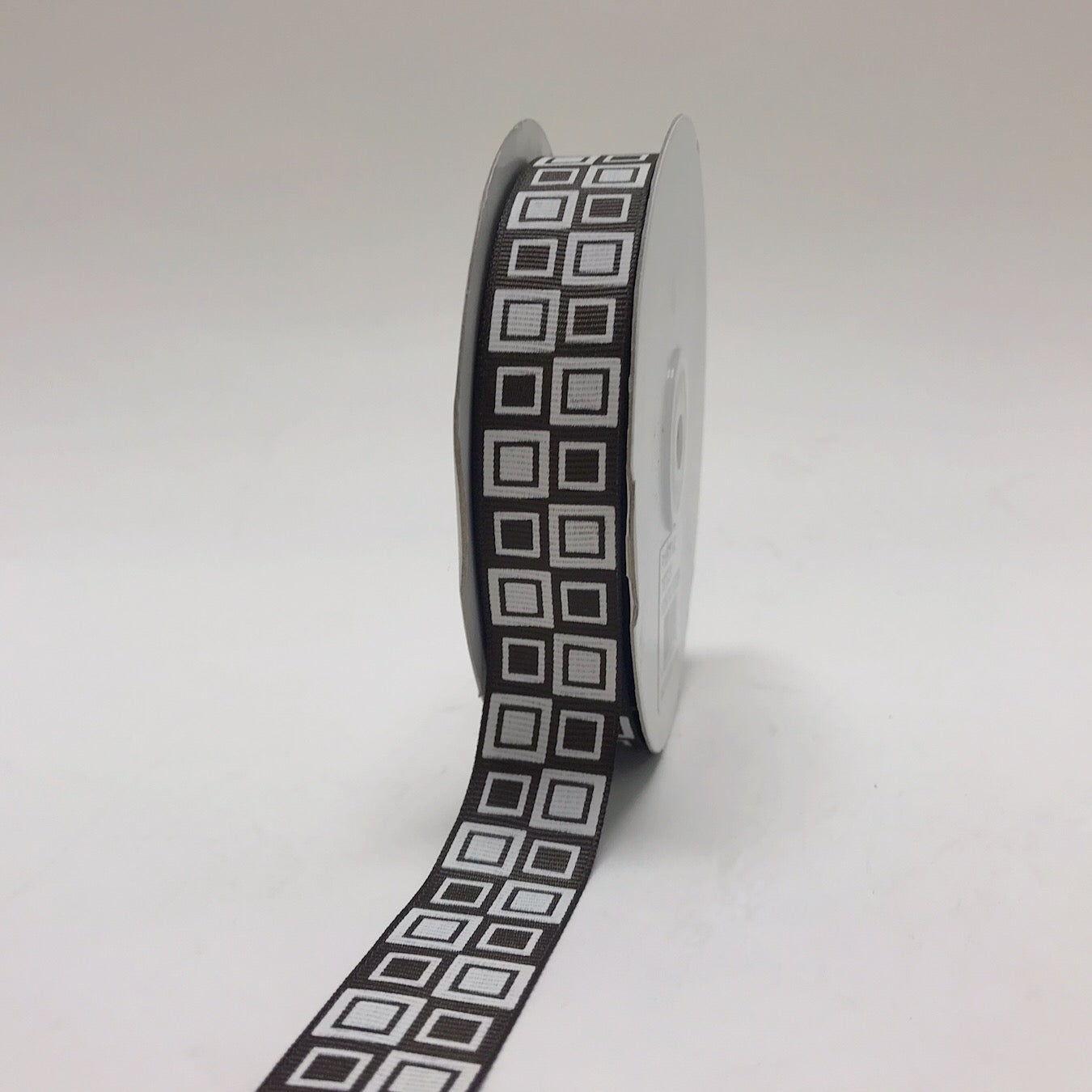 Brown - Square Design Grosgrain Ribbon ( 7/8 Inch | 25 Yards ...