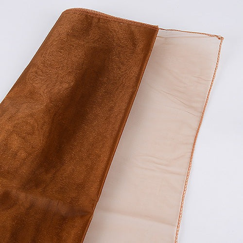 Brown - Wedding Organza Fabric Decor - ( W: 58 Inch | L: 360 Inches ) BBCrafts.com