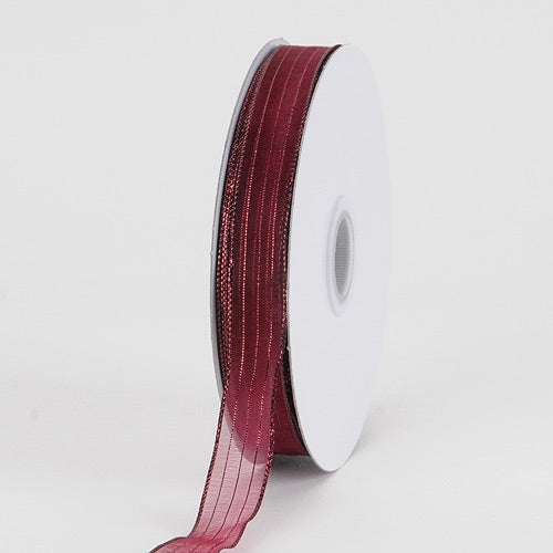 Burgundy - Corsage Ribbon - ( 5/8 Inch | 50 Yards ) BBCrafts.com
