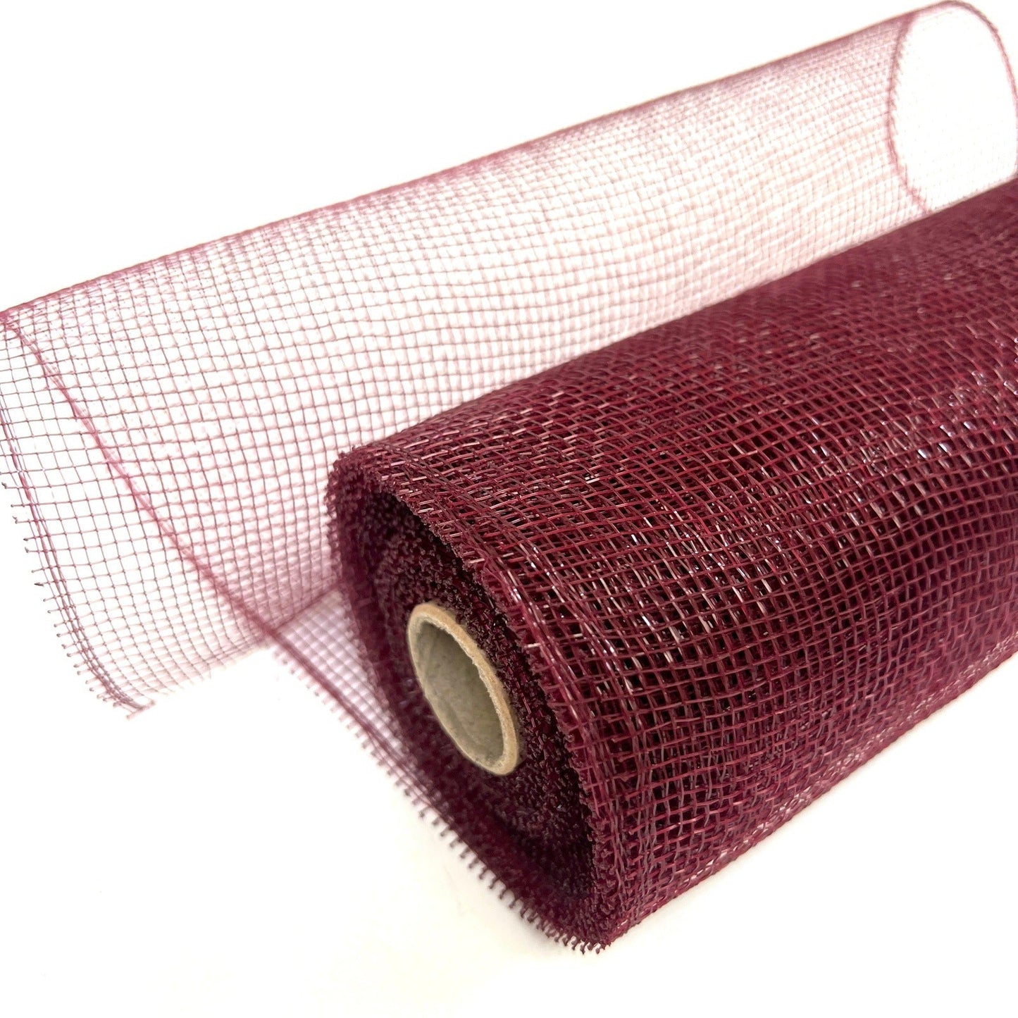 Burgundy - Floral Mesh Wrap Solid Color - ( 10 Inch x 10 Yards ) BBCrafts.com