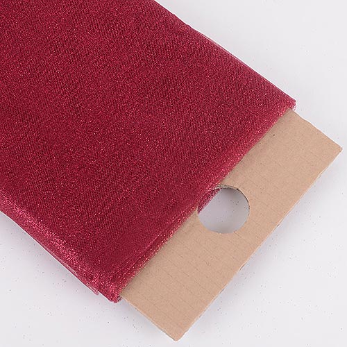 Burgundy - Premium Glitter Tulle Fabric ( 54 Inch | 10 Yards ) BBCrafts.com