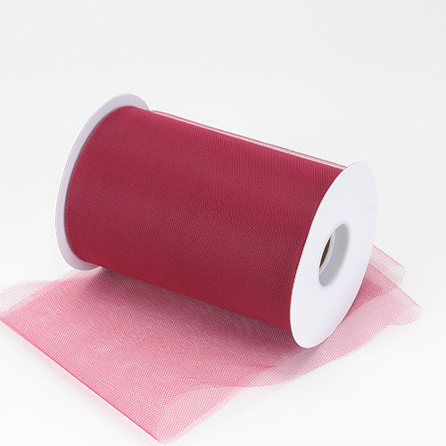 Xiangguanqianying Pink Tulle Roll Spool 6 inch x 100 Yards for Tulle Decoration