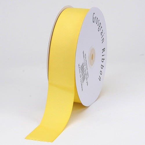 Canary - Grosgrain Ribbon Solid Color - ( 1/4 Inch | 50 Yards ) BBCrafts.com