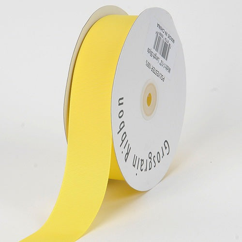 Canary - Grosgrain Ribbon Solid Color - ( W: 1 - 1/2 Inch | L: 50 Yards ) BBCrafts.com