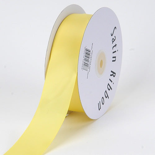 Single Face Satin Ribbon - Yellow 1-1/2 x 100 yards