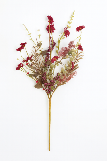 24 Inch Mixed Fall Filler Spray - Burgundy