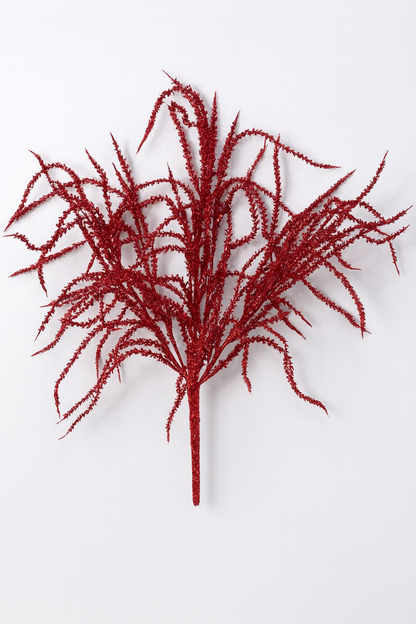 22 Inch Willow with Glittered Red