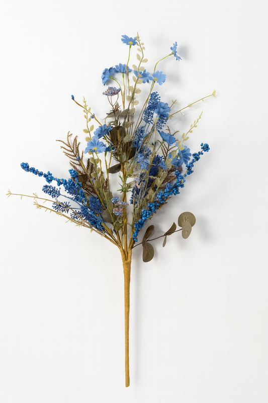 24 Inch Mixed Fall Filler Spray - Blue