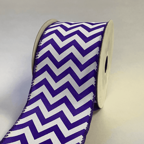 The Ribbon People Purple and White Striped Pattern Craft Twine