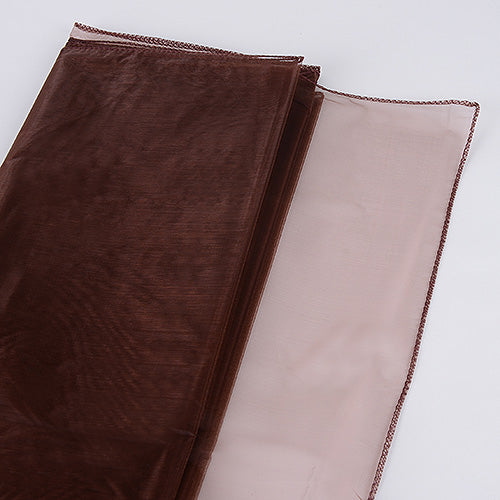 Chocolate - Organza Overlay - ( W: 28 Inch | L: 216 Inches ) BBCrafts.com