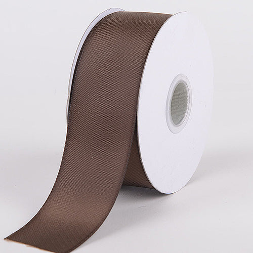 Chocolate - Satin Ribbon Double Face - ( W: 1 - 1/2 Inch | L: 25 Yards ) BBCrafts.com