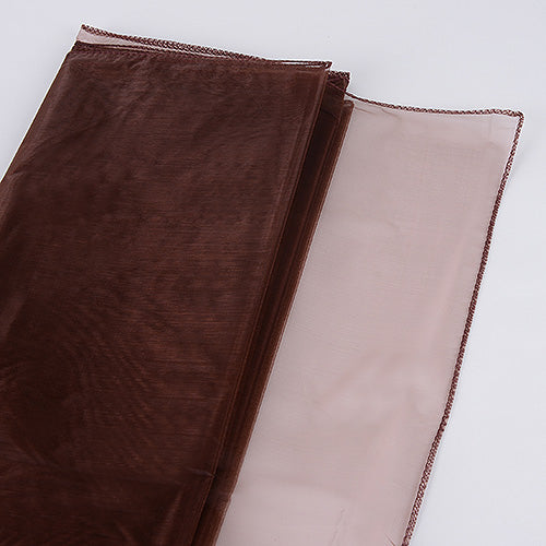 Chocolate - Wedding Organza Fabric Decor - ( W: 58 Inch | L: 360 Inches ) BBCrafts.com