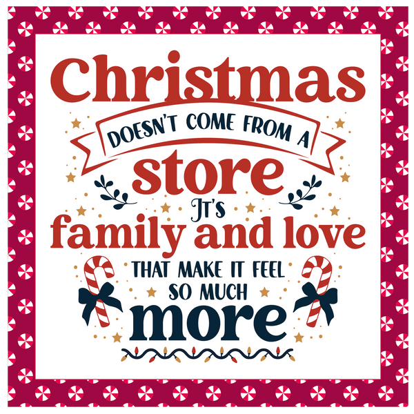 Christmas Metal Sign: CHRISTMAS QUOTE - Wreath Accent - Made In USA BBCrafts.com