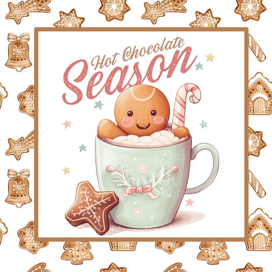 Christmas Hot Chocolate Season Metal Sign - Made in USA