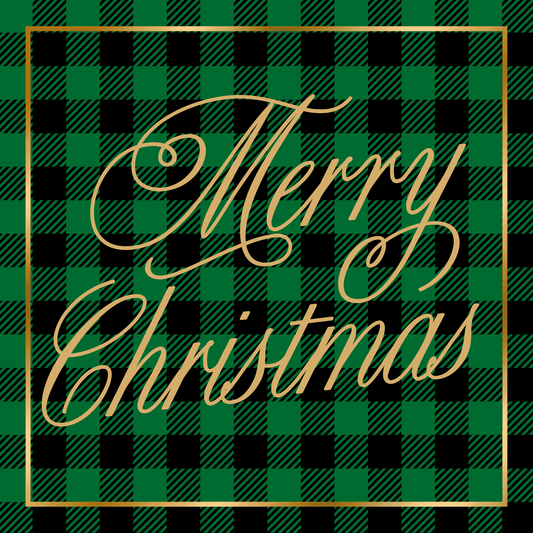 Christmas Merry Christmas Metal Sign - Made in USA