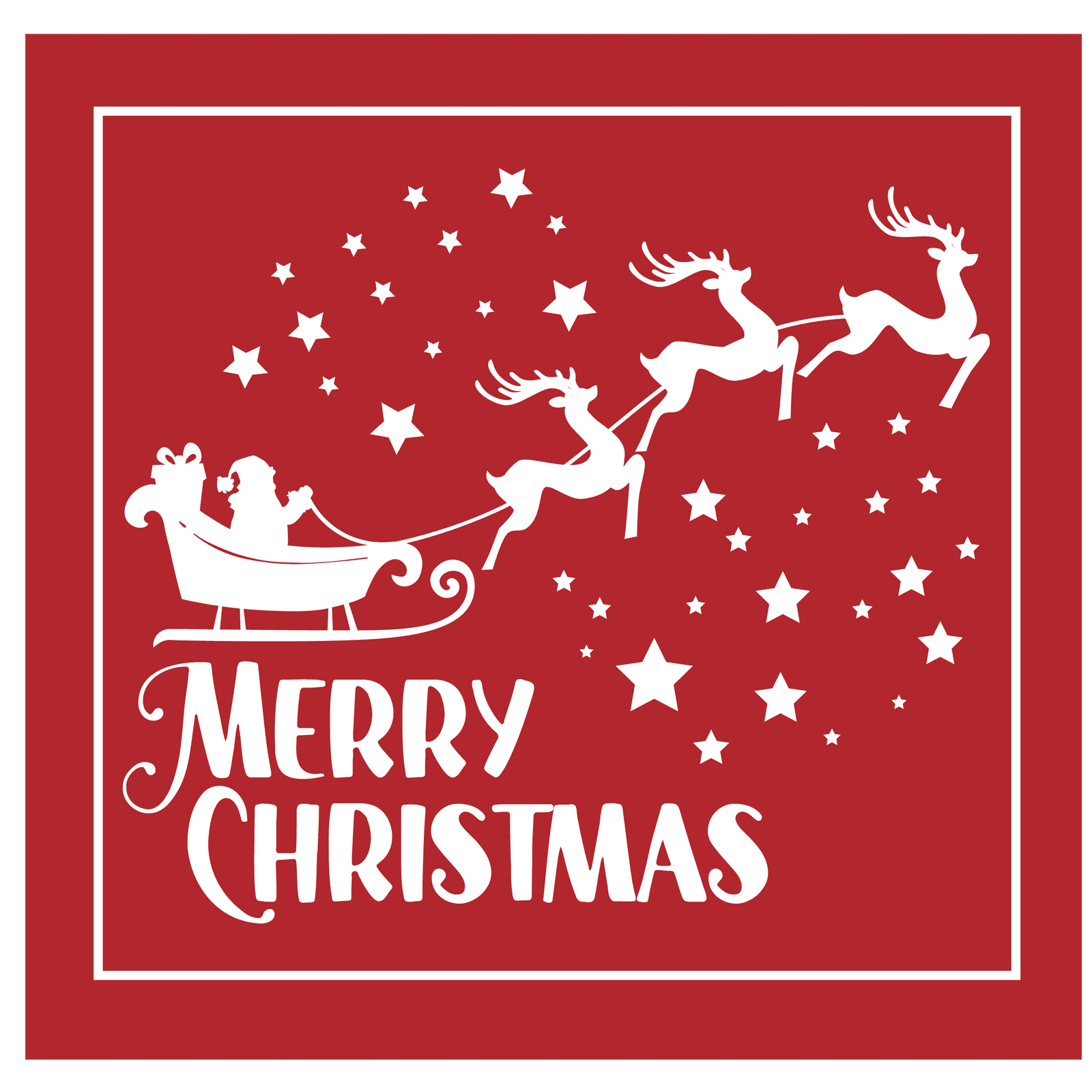 Christmas Merry Christmas Metal Sign - Made in USA