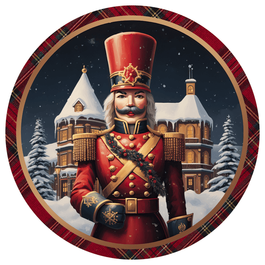 Christmas Nutcracker Metal / Vinyl Sign - Made in USA