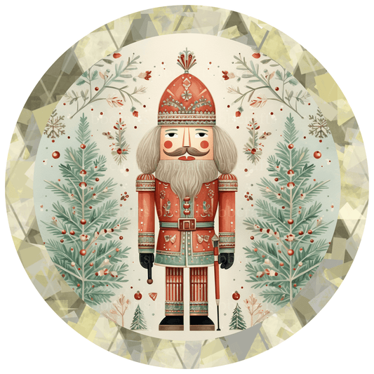 Christmas Nutcracker Metal / Vinyl Sign - Made in USA