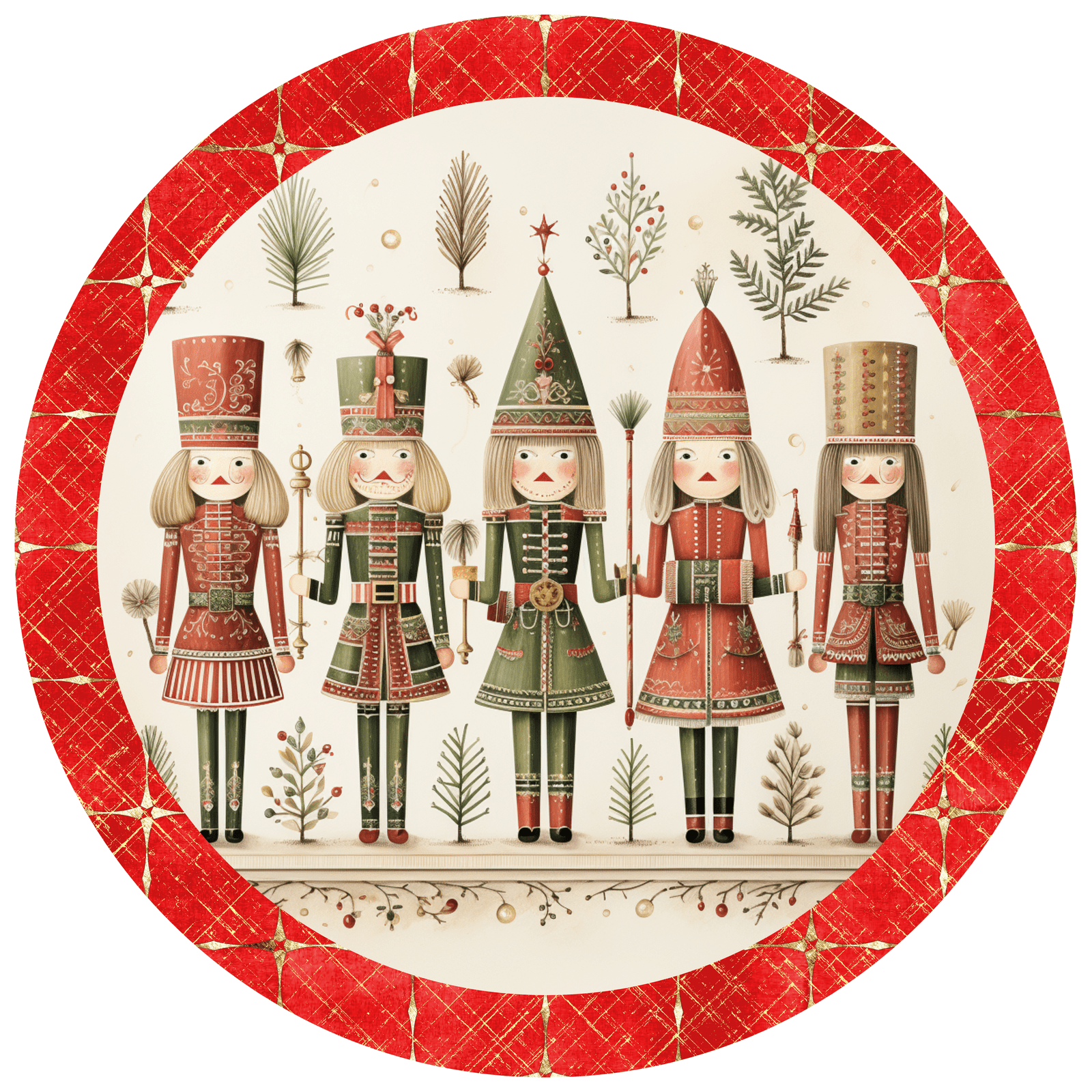 Christmas Nutcracker Metal / Vinyl Sign - Made in USA