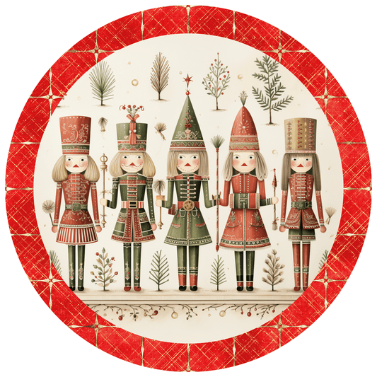 Christmas Nutcracker Metal / Vinyl Sign - Made in USA