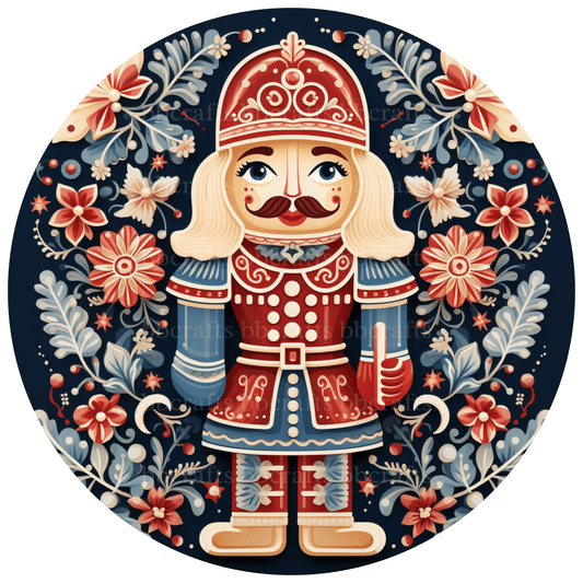 Christmas Nutcracker Metal / Vinyl Sign - Made in USA