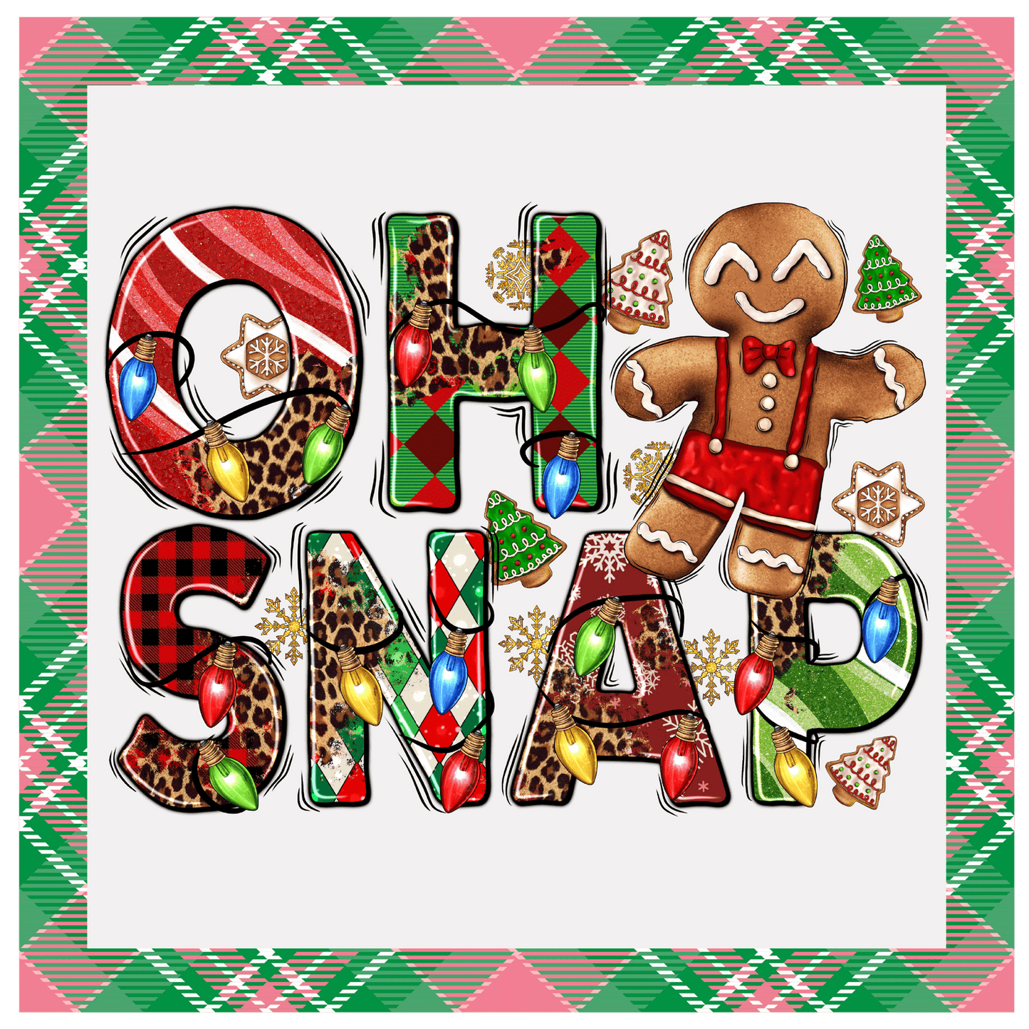Christmas Oh Snap Metal Sign - Made in USA