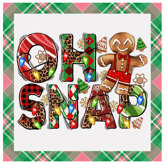 Christmas Oh Snap Metal Sign - Made in USA