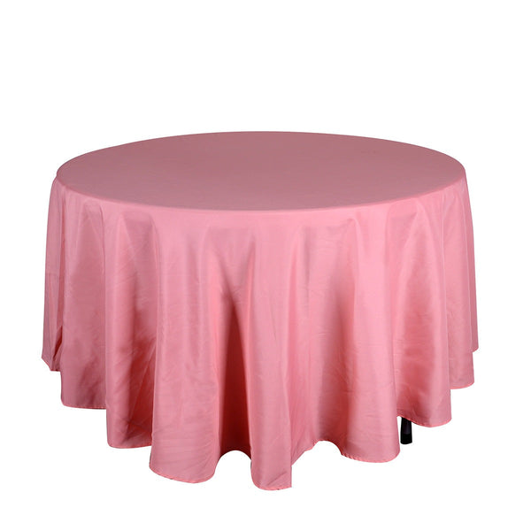 Coral - 108 Inch Round Polyester Tablecloths - ( 108 Inch | Round ) BBCrafts.com