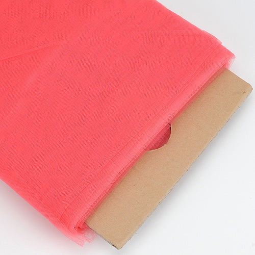Coral - 54 Inch Premium Tulle Fabric Bolt x 40 Yards BBCrafts.com
