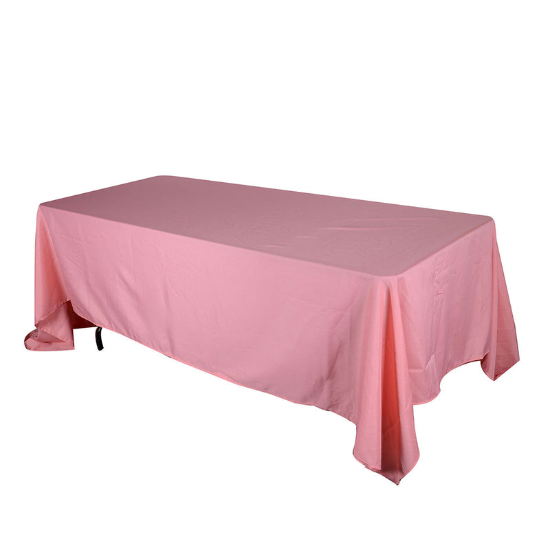 Coral - 60 x 102 Rectangle Polyester Tablecloths - ( 60 Inch x 102 Inch ) BBCrafts.com