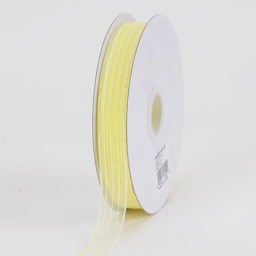 Corsage Ribbon Maize Iridescent ( W: 3/8 Inch | L: 50 Yards ) BBCrafts.com