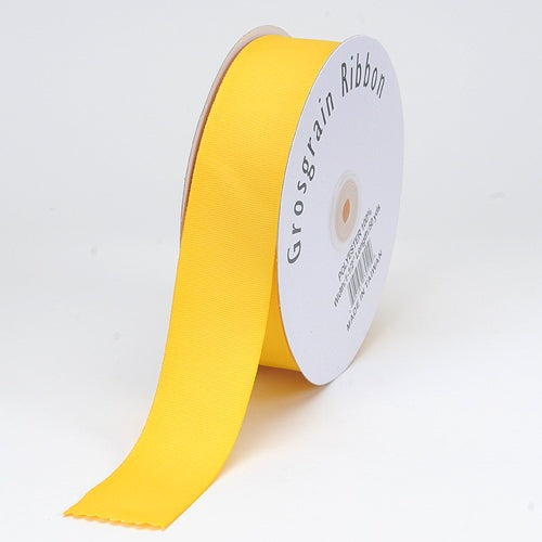 Daffodil - Grosgrain Ribbon Solid Color - ( 1/4 Inch | 50 Yards ) BBCrafts.com