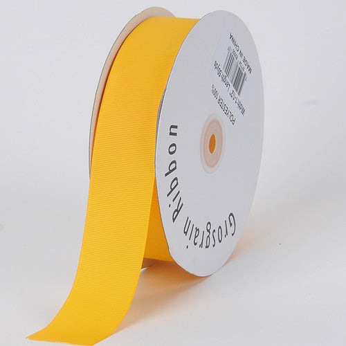Daffodil - Grosgrain Ribbon Solid Color - ( W: 7/8 Inch | L: 50 Yards ) BBCrafts.com