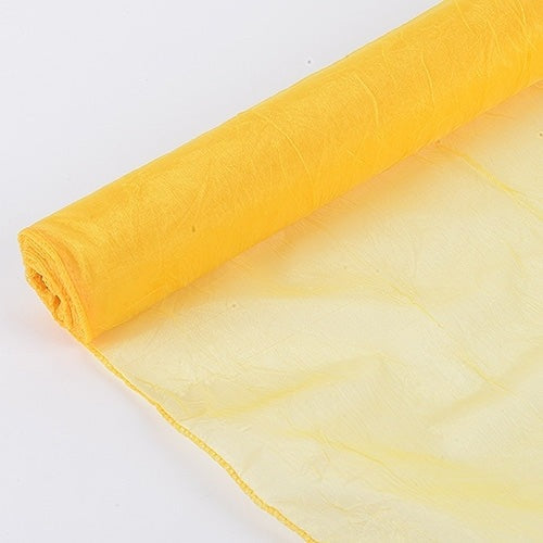 Daffodil - Premium Crinkle Organza Overlays ( W: 24 Inch | L: 10 Yards ) BBCrafts.com