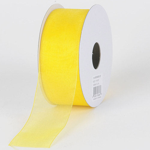 Daffodil - Sheer Organza Ribbon - ( 1 - 1/2 Inch | 25 Yards ) BBCrafts.com