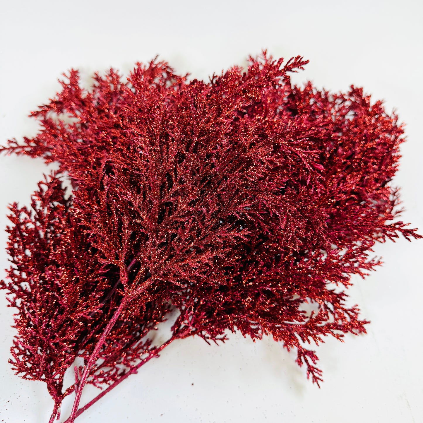 14 Inch Red Pick with Glitter (6 pcs) - Red