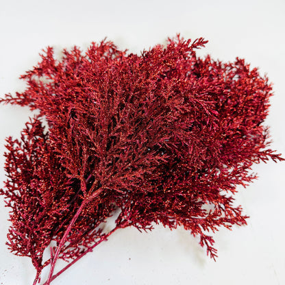 14 Inch Red Pick with Glitter (6 pcs) - Red